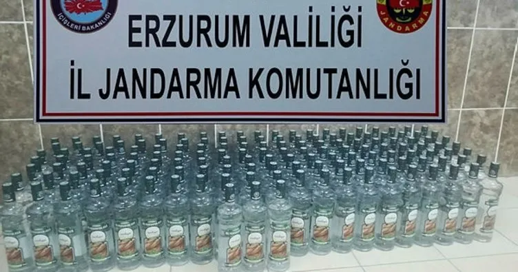 Erzurum’da kaçak alkol ile kaçak sigara ele geçirildi