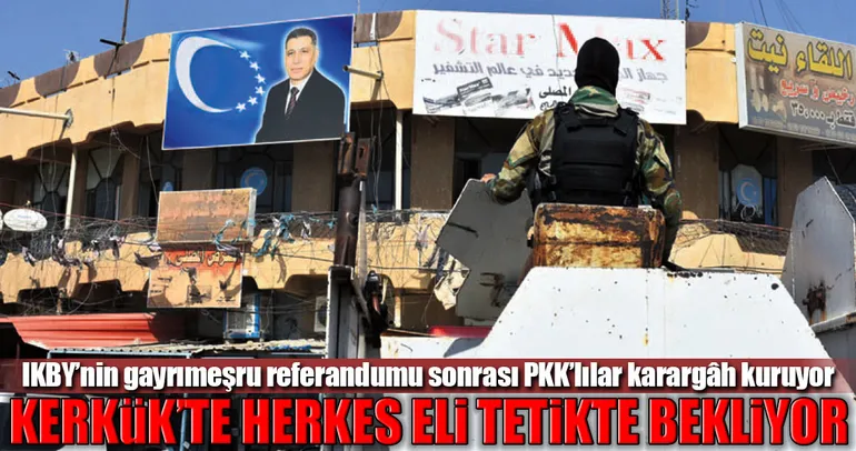 Kerkük’te herkes eli tetikte bekliyor