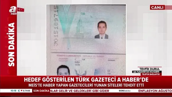 Son dakika haberi | Yunanistan'da hedef gösterilen Türk gazeteciden canlı yayında flaş açıklamalar | Video
