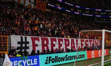Galatasaray tribünleri Gazze’yi unutmadı! Liverpool maçı öncesi büyük destek...