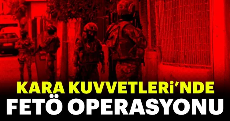 Son dakika... Muvazzaf askerlere büyük FETÖ operasyonu! 40 gözaltı kararı