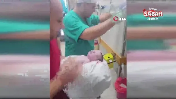 İsrail saldırısında hayatını kaybeden Filistinli hamile annenin bebeği kurtarıldı | Video