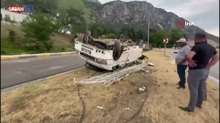 Isparta'da minibüs devrildi: 1'i ağır 9 kişi yaralandı! | Video