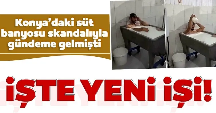 Son dakika haberi: Konya’daki süt banyosu skandalının başrolü Emre Sayar konuştu! Bir lastikçide iş buldum