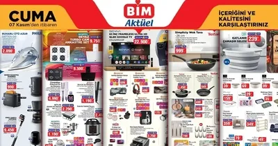 BİM aktüel bu cuma satışta! 7 Kasım BİM’de neler var, indirimli mi? Düdüklü tencere, ankastre set...
