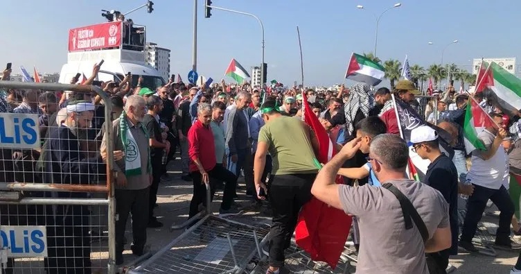 İncirlik Üssü’nde İsrail protesto edildi