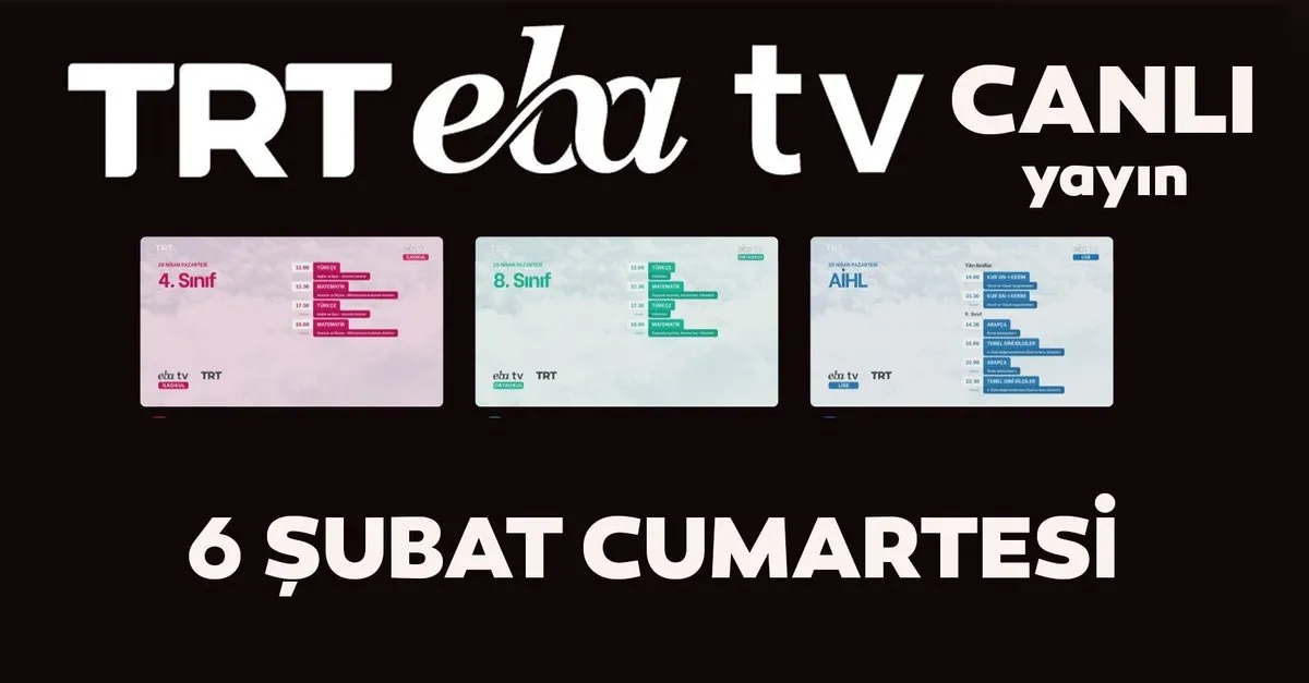 https www sabah com tr video yasam trt eba tv izle 6 subat cumartesi ortaokul ilkokul lise yariyil tatili ders tekrarlari eba tv ders programi video