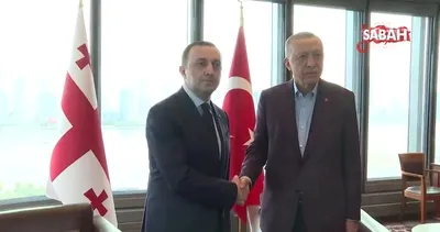 Başkan Erdoğan Gürcistan Başbakanı Garibashvili ile görüştü: Orta Koridor ve Ticaret Hacmi Vurgusu | Video