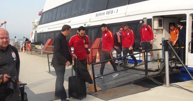Galatasaray kafilesi Bursa’ya geldi
