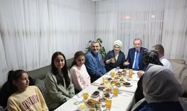 Başkan Erdoğan ve Emine Erdoğan, Taş ailesi ile iftar yaptı