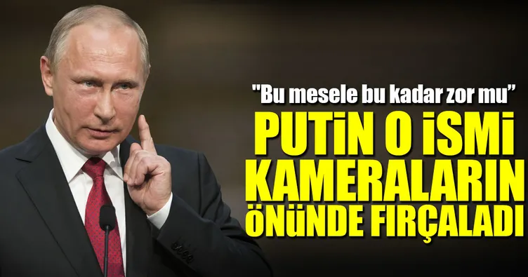 Putin kameralar önünde fırçaladı