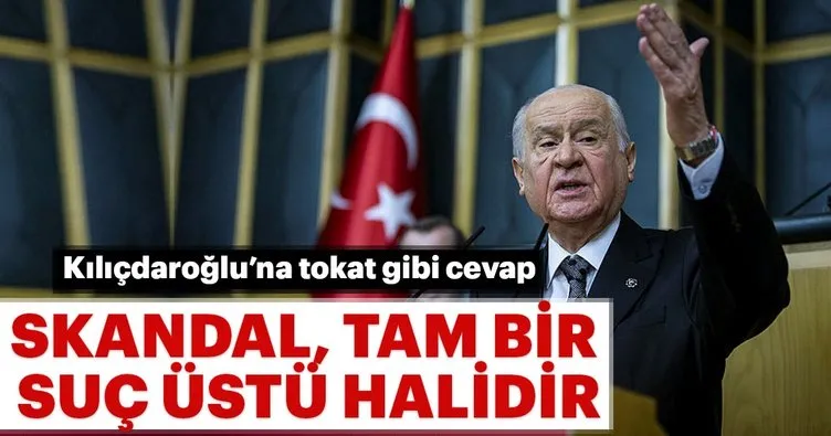 Skandal, tam bir suç üstü halidir