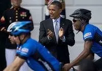 Obama engelli askerlerin yarışını izledi
