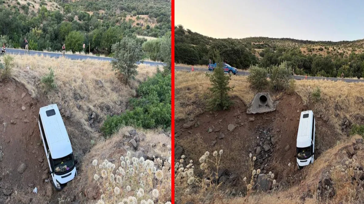 Şanlıurfa'da tarım işçilerini taşıyan minibüsün devrildiği kaza yeri