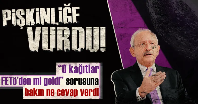 “O kağıtlar FETÖ’den mi geldi” sorusuna bakın ne cevap verdi