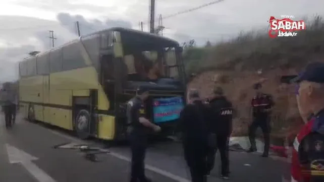 Bandırma'da feci otobüs kazası: 4 ölü 42 yaralı!