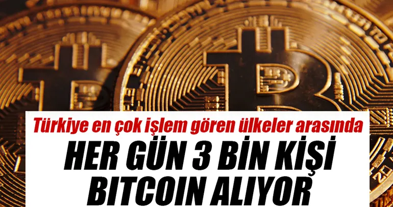 Her gün 3 bin kişi bitcoin alıyor
