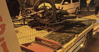 Nusaybin’de aracın arkasına çarpan motosiklet hurdaya döndü: 1 ağır yaralı #mardin