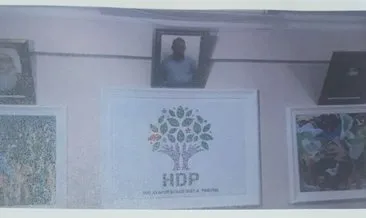 HDP İlçe Bürosu’nda Apo posteri!