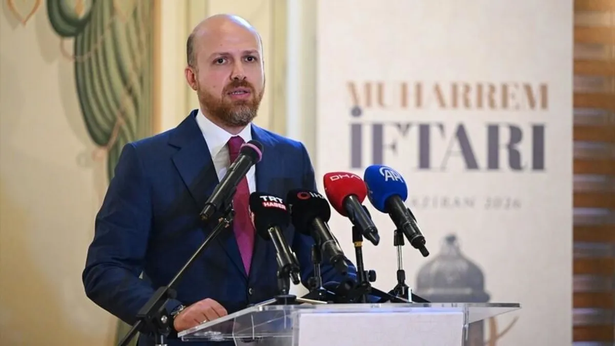 Bilal Erdoğan Muharrem Ayı Oruç Açma ve Lokma Paylaşımı etkinliğinde konuşma yaparken