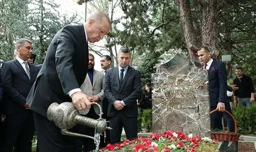 Başkan Erdoğan’dan Türkeş’in kabrine ziyaret