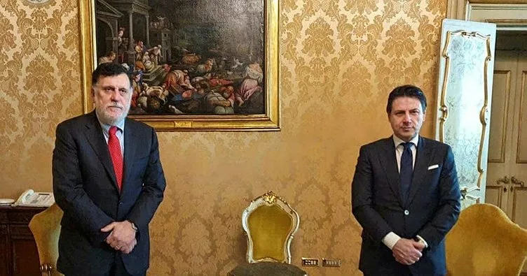 Libya Başbakanı Serrac, İtalya’da Conte ile görüştü