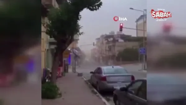 İzmir Ödemiş ve Kiraz’da fırtına etkili oldu: Çatılar uçtu, ağaçlar devrildi | Video