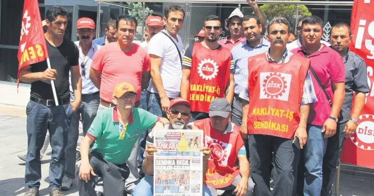 Çankaya’da işçiler greve