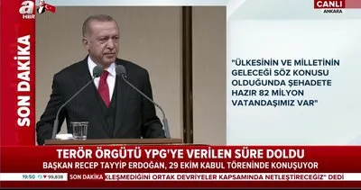 Başkan Erdoğan 29 Ekim Resepsiyonu’nda konuştu Güvenliğimiz söz konusu olunca kimseden icazet almayız