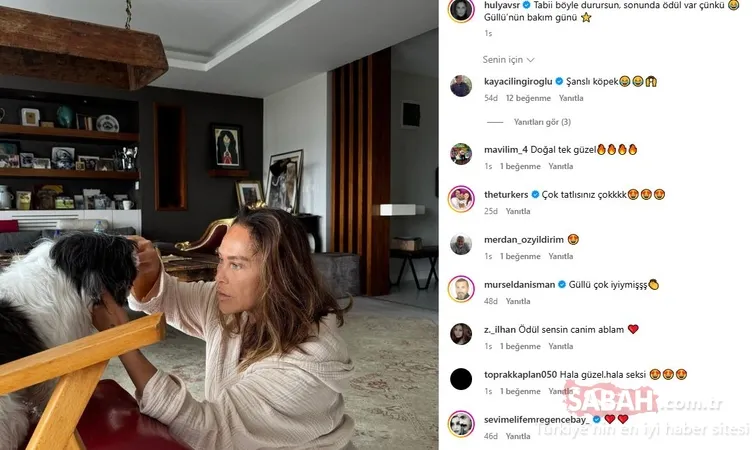 Hülya Avşar’dan köpeği Güllü ile eğlenceli paylaşım! İlk yorum Kaya Çilingiroğlu’ndan Şanslı köpek