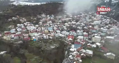 Tokat’ta heyelan felaketinin vurduğu köy böyle görüntülendi | Video