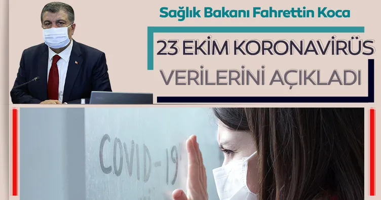 SON DAKİKA HABER: Bakan Fahrettin Koca 23 Ekim koronavirüs hasta ve vefat sayılarını açıkladı! İşte Türkiye’de koronavirüs son durum tablosu!