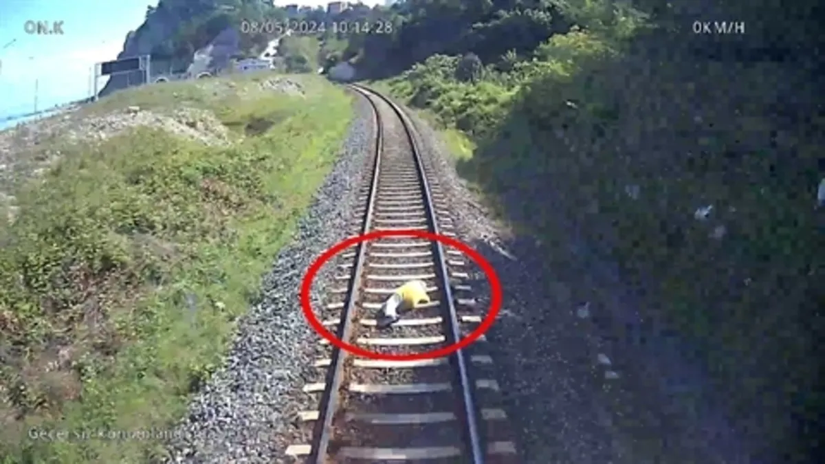 Zonguldak'ta feci tren kazası: Görüntüler ortaya çıktı