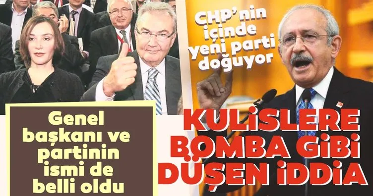 Son dakika: Kulislere bomba gibi düştü! CHP’nin içinden yeni parti doğuyor, ismi de, genel başkanı da belli oldu!
