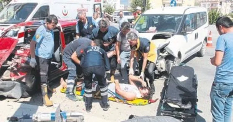 Mersin’de trafik kazası: 5 yaralı