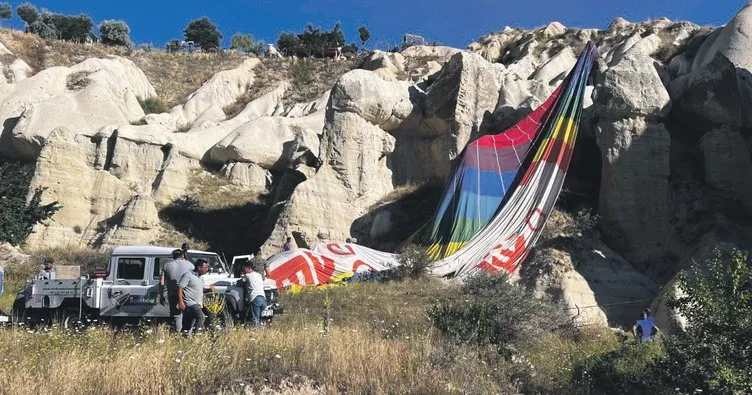 Kapadokya’da balon faciasından dönüldü