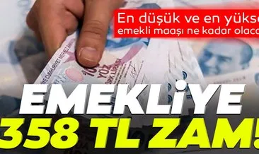 SON DAKİKA HABER: Emekli maaşlarına 358 TL zam geliyor! SSK ve BAĞ-KUR emekli 2021 Ocak maaş zammı ne kadar, kaç TL olacak?