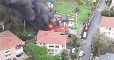 Sarıyer’de metruk binada yangın