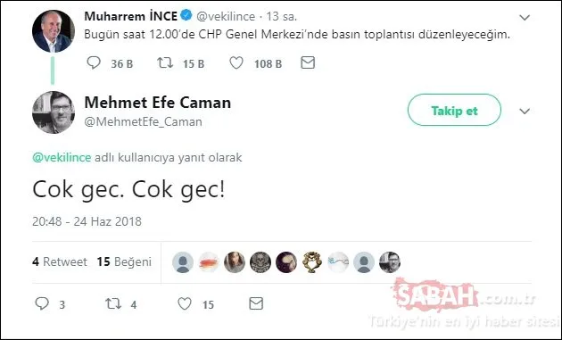 FETÃ'cüler sosyal medyada Åok geçirdi