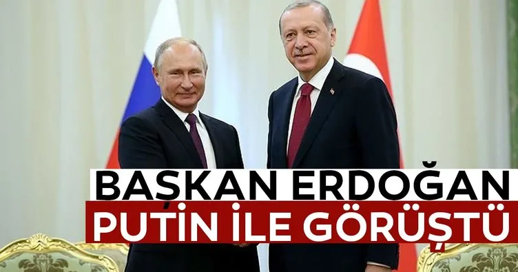 Başkan Erdoğan ile Putin görüştü!