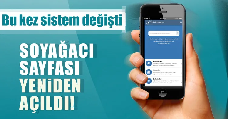 E-Devlet Alt-Üst Soy bilgisi sorgulama açıldı