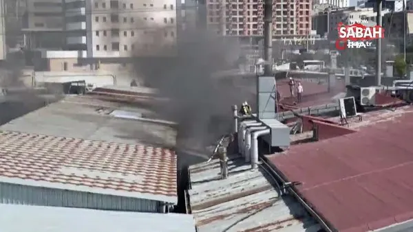 Halkalı'da tekstil fabrikasında yangın | Video