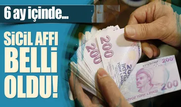 Borcunu 6 ayda ödeyene sicil affı