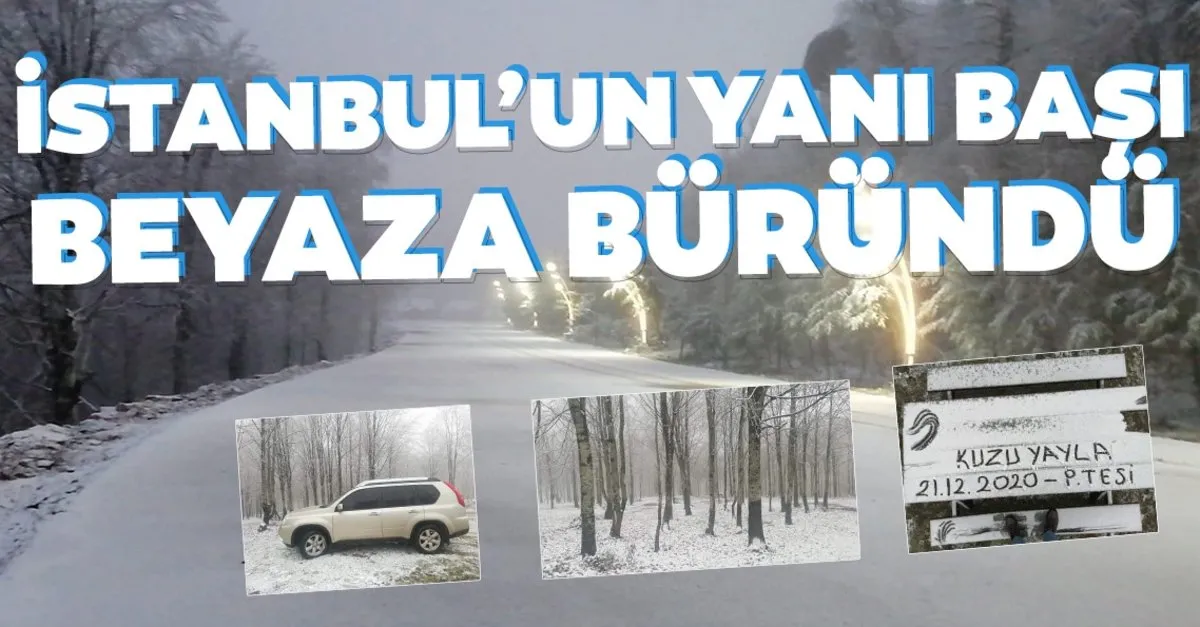 Istanbul Un Yani Basi Beyaza Burundu Kartepe Ye Ilk Kar Dustu Son Dakika Haberler