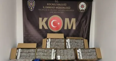 Kocaeli’de kaçak tütün operasyonu! 68 bin makaron ele geçirildi #kocaeli