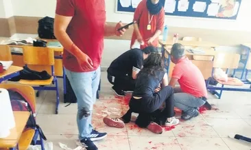 Okulda kelebek bıçaklı dehşet