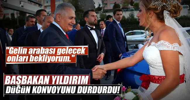 Başbakan Yıldırım’dan gelin ile damada sürpriz