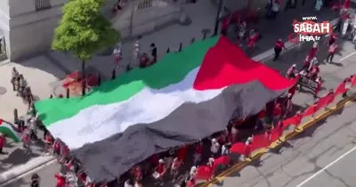 Binlerce Filistin destekçisi Beyaz Saray’ı kuşattı | Video