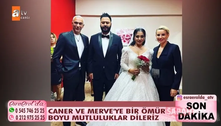 Esra Erol, ‘Gelinim Olur Musun?’ yarışmasıyla tanınan Caner Toygar’ın nikahından ayrıntıları programında paylaştı!