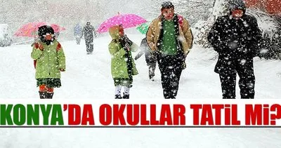 Konya’da yarın okullar tatil mi? 23 Aralık Cuma okullar tatil olacak mı?